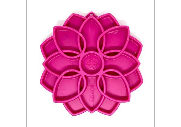 Mandala Futtertablett für Hunde - Rosa