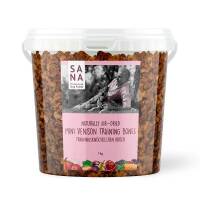 Trainingsknöchelchen Kaninchen mit Apfel und Gruenkohl 1 KG Eimer