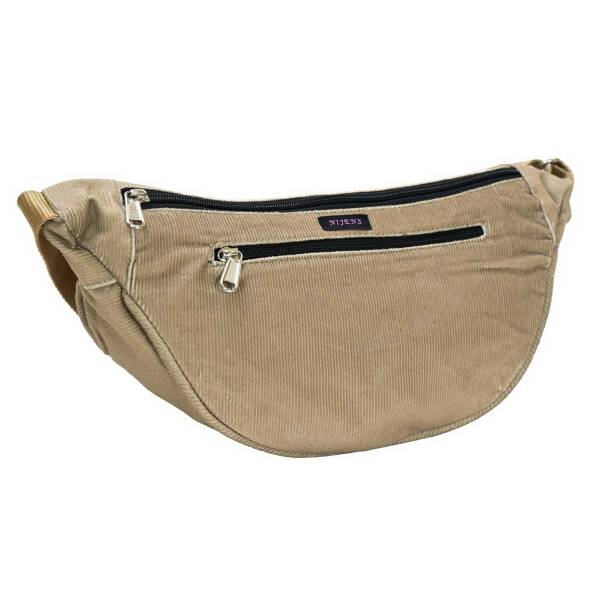 Nijens Crossbag aus Cord Beige-Rishikesh 9