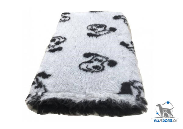 Vet Bed Xtra Hundegesicht Weiss-Schwarz150*100 cm