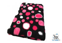 Vet Bed Xtra schwarz mit fuchsia und weissen...