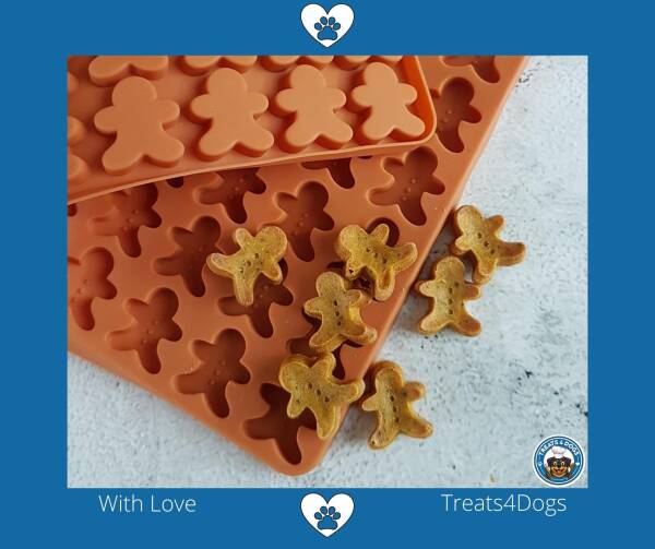 Treats4Dogs Backmatte Lebkuchenmann und Tannenbaum